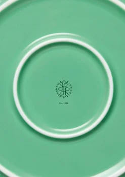 Lyngby Porcelæn Rhombe Color Serveringsskål Ø28 cm grøn Hot