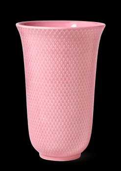 Lyngby Porcelæn Rhombe Color Vase H20 rosa porcelæn Online