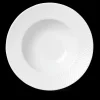 Lyngby Porcelæn Rhombe Dyb tallerken Ø24.5 cm hvid | Køb her Outlet