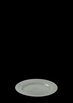 Lyngby Porcelæn Rhombe Earth Frokosttallerken Ø21 cm moss Hot