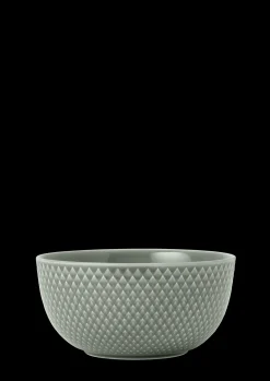 Lyngby Porcelæn Rhombe Earth Skål Ø13 cm moss | Køb nu New
