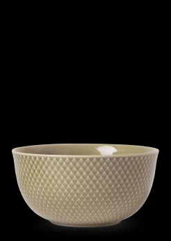 Lyngby Porcelæn Rhombe Earth Serveringsskål Ø17.5 cm clay Outlet