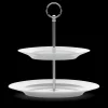 Lyngby Porcelæn Rhombe Etagere Ø27 cm hvid | Køb her Hot