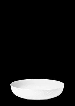 Lyngby Porcelæn Rhombe Serveringsskål Ø28 cm hvid | Køb nu Sale