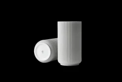 Lyngby Porcelæn Vase H25 cm i grå fra serien Lyngby Discount