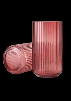 Lyngby Porcelæn Vase H31 cm i rød fra serien Lyngby Outlet