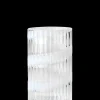 Lyngby Porcelæn Vase H15.5 cm swirl hvid mundblæst glas Best