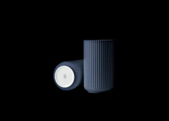 Lyngby Porcelæn Lyngby Vase H25 midnight blue porcelæn Sale
